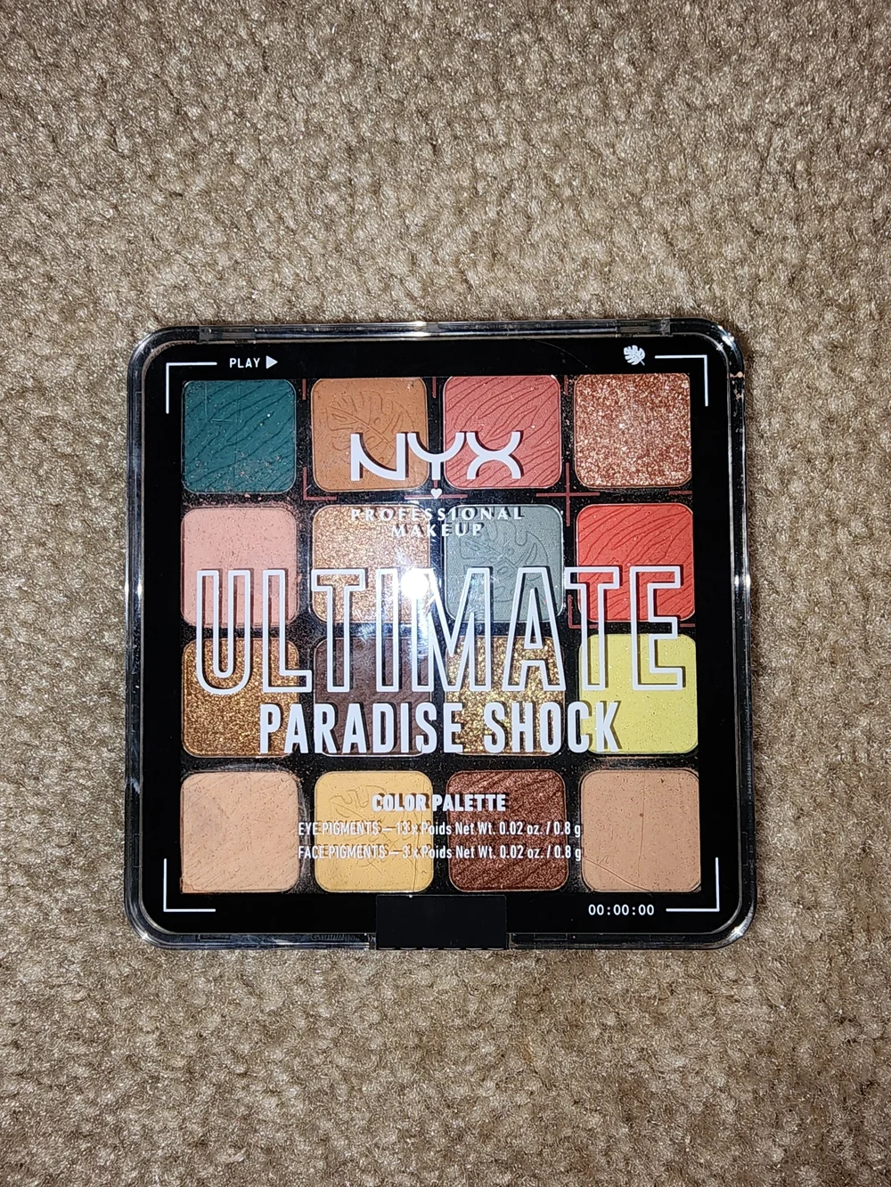 NYX Ultimate Paradise Shock Eyeshadow Palette with Pink NYX Pouch $30 NWT/SEALED